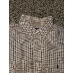 Polo Ralph Lauren Mens Blake Button Down Shirt XL Multicolor Plaid Preppy Pony